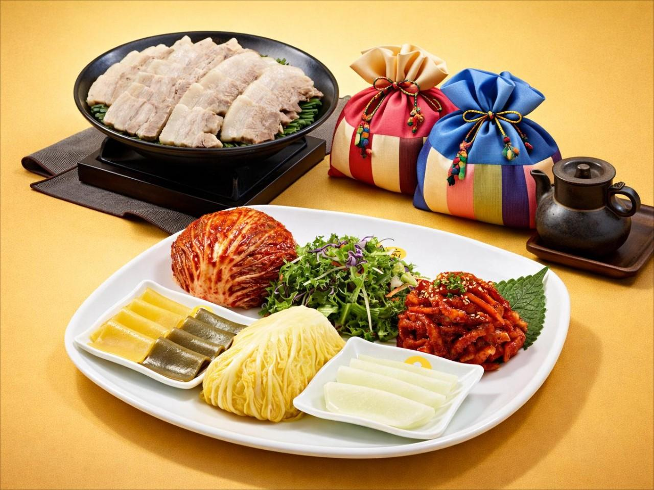 모둠보쌈 한 상